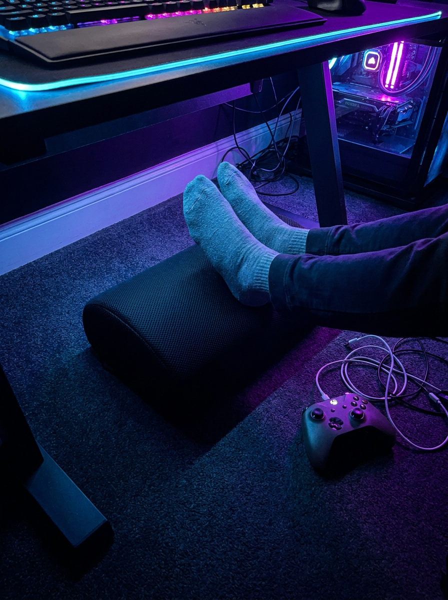 Under-Desk Foot Rest - ergonomic footrest cushion by Soft Days - photo 5